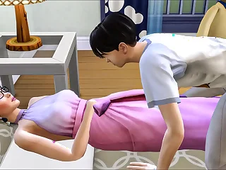 Asian step Brother Sneaks Into His Bed After Masturbating In Front Of The Computer - Asian Family